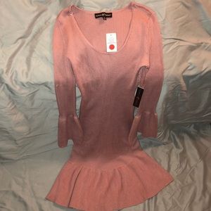 Pink ruffle dress Size M